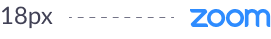 Zoom logo minimun size